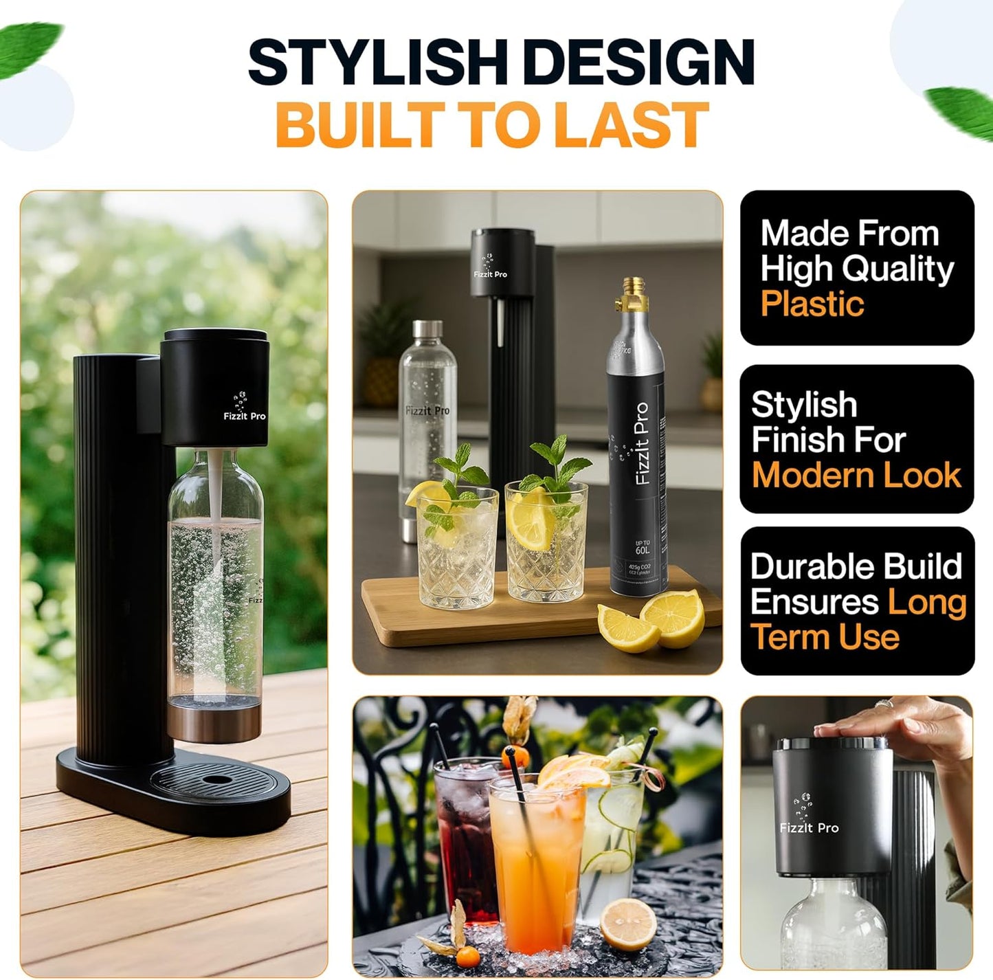 Fizzit Pro Sparkling Water Maker